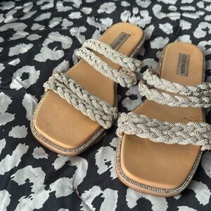 Steve Madden rhinestone sandals 9.5